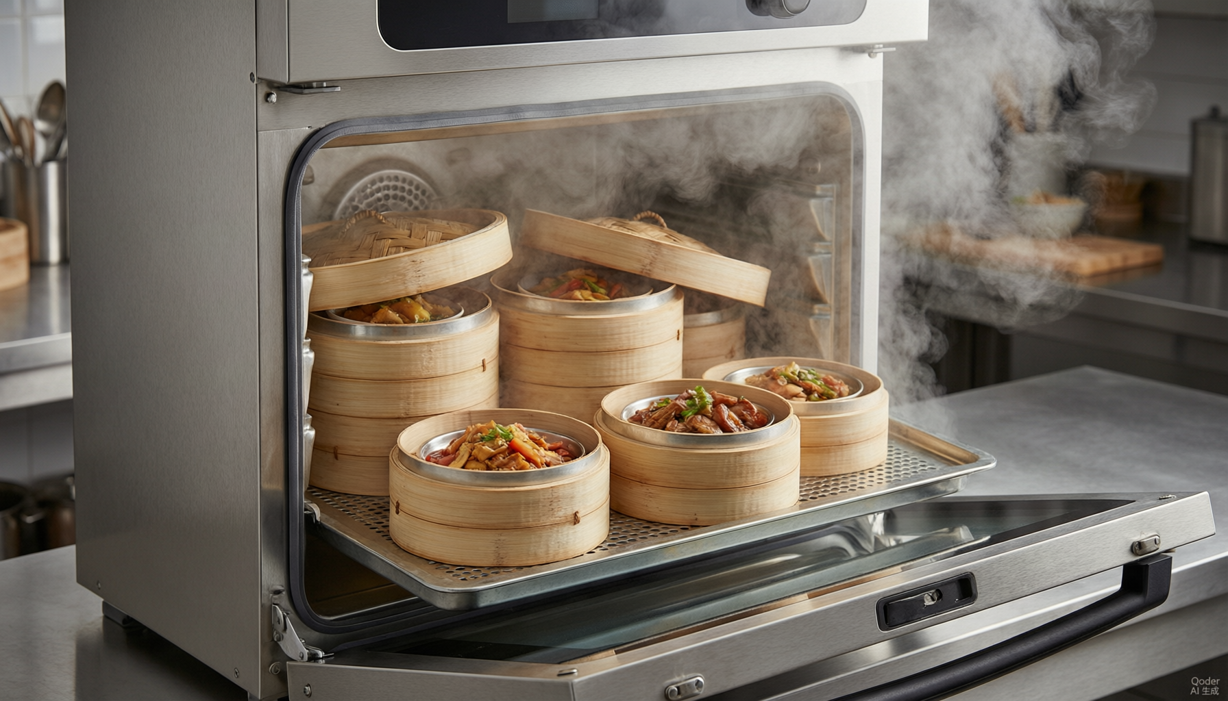 商用蒸柜类型对比：对流蒸柜、高压蒸柜、常压蒸柜与组合蒸箱